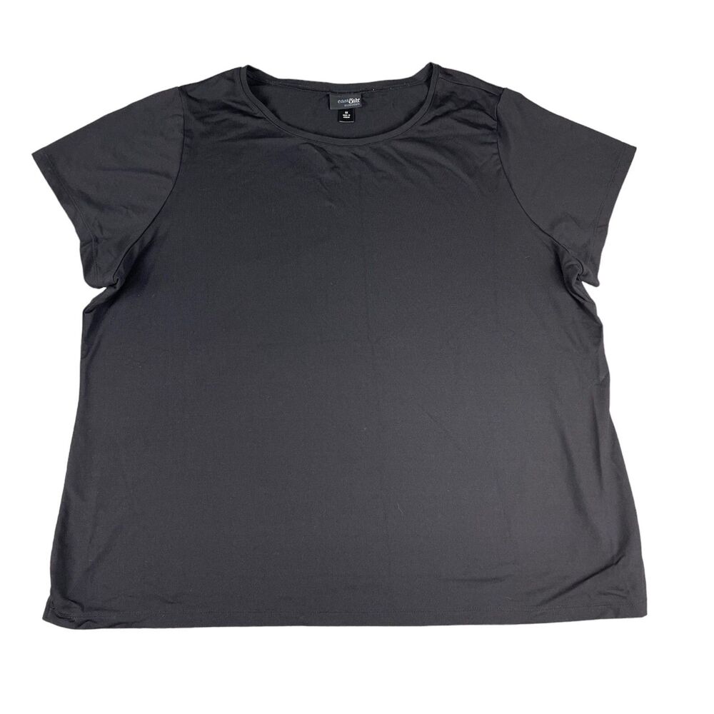 East 5th Shirt Women's Extra Extra Extra Large Black Short Sleeve Polyester Top
